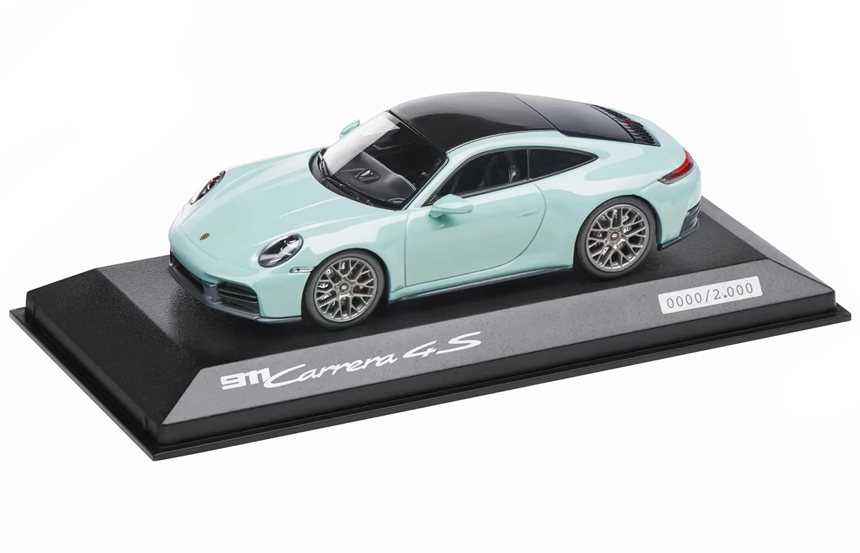 新品 1/43 ポルシェ純正 ポルシェ 992.2 911 カレラS シルバー 1/43 - 911 Carrera 4S (992.2) Scale Model : Suncoast Porsche Parts